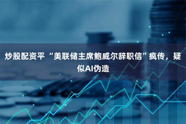 炒股配资平 “美联储主席鲍威尔辞职信”疯传，疑似AI伪造